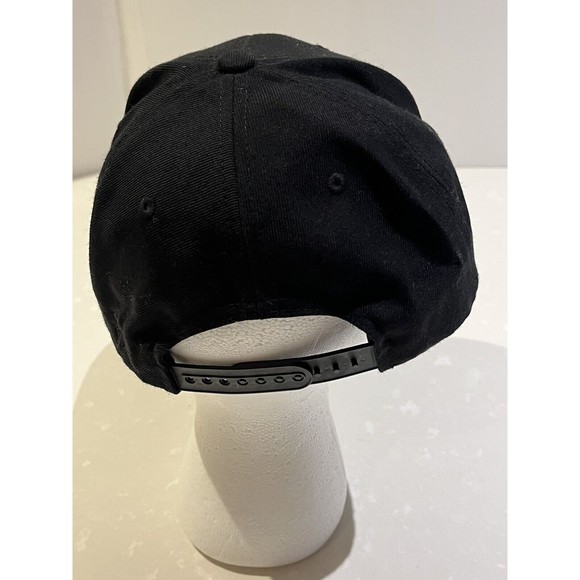 P5 Phase 5 Flatbill Snapback Ball Cap Hat - Black Unisex Adjustable - Picture 4 of 8
